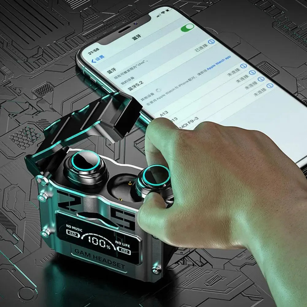 Audifonos M25+Estuche Brazo Celular